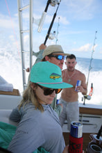 Load image into Gallery viewer, Aqua and Pink Rope Hat
