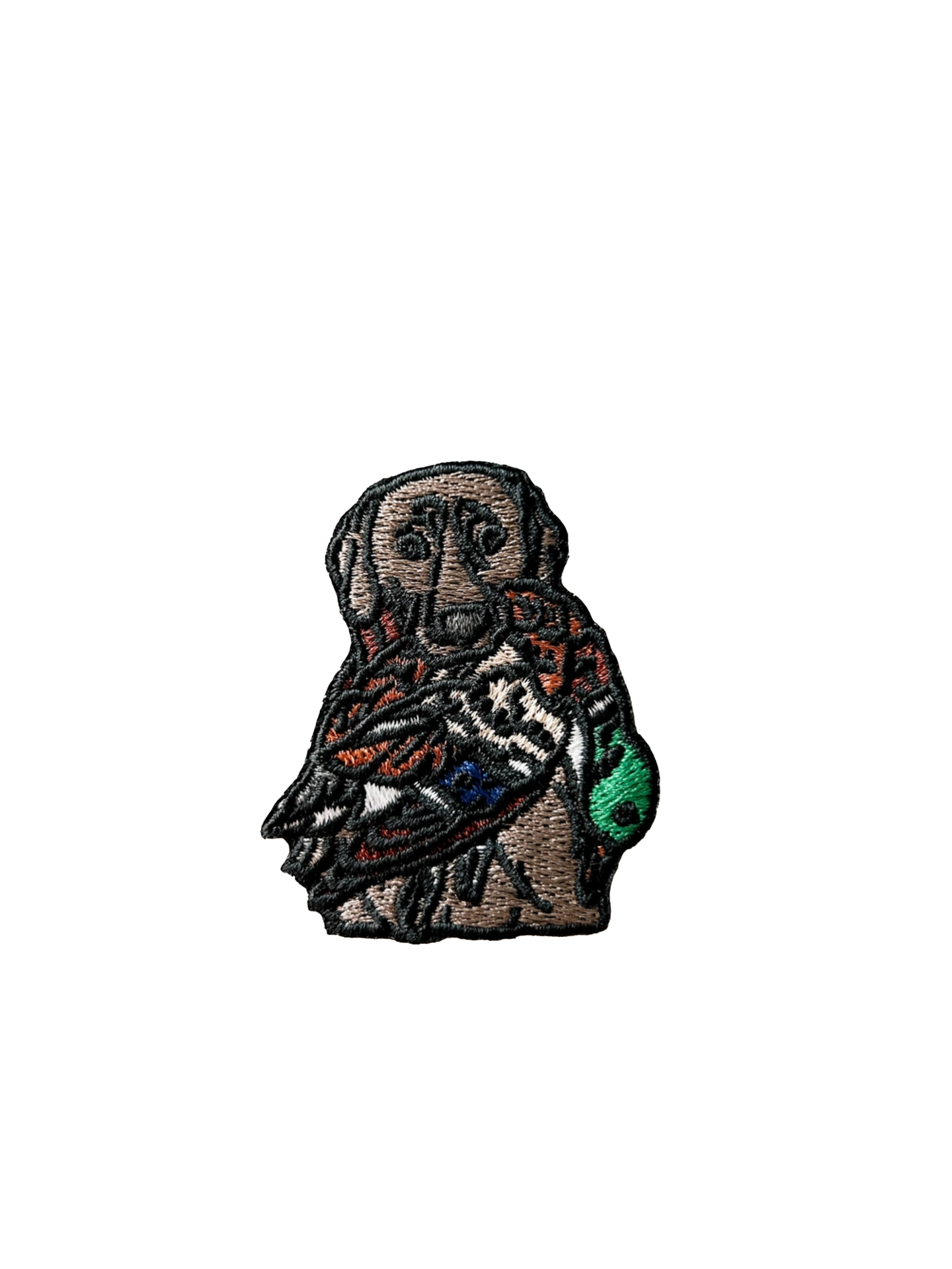 Black Lab with Mallard Patch