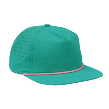 Load image into Gallery viewer, Aqua and Pink Rope Hat
