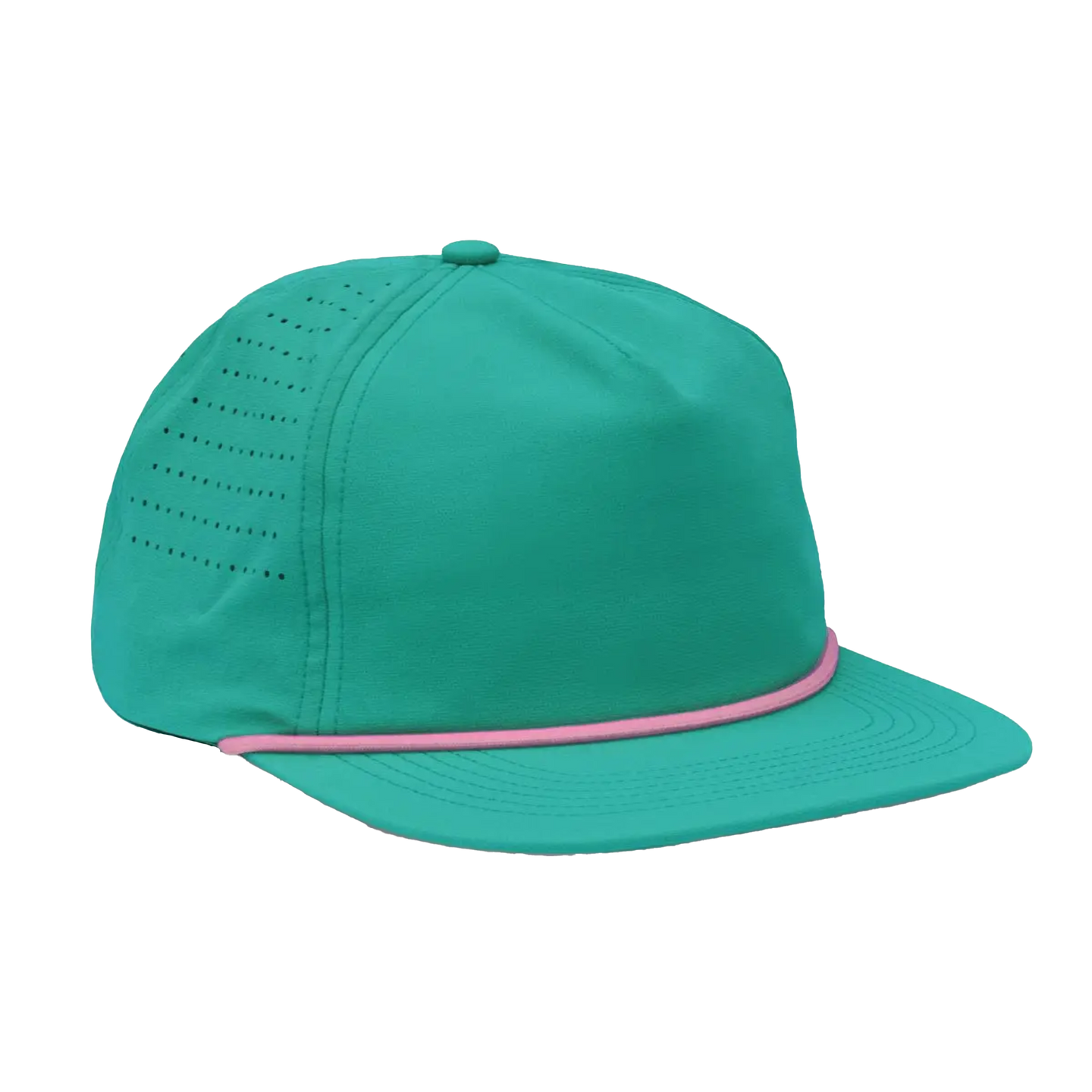 Aqua and Pink Rope Hat